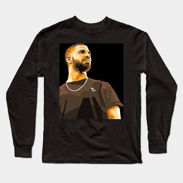 Drake rappers Long Sleeve T-Shirt by Sakent